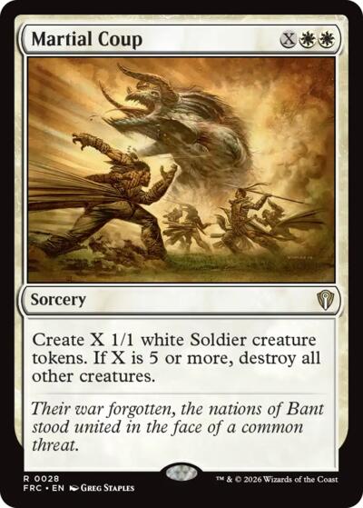 Martial Coup from FRC #28, Magic: The Gathering card