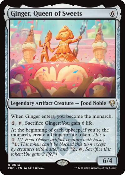 Ginger, Queen of Sweets from FRC #14, Magic: The Gathering card