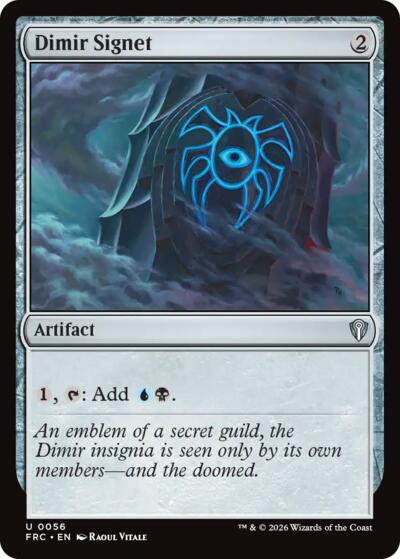 Dimir Signet from FRC #56, Magic: The Gathering card