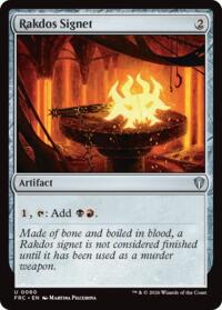 Rakdos Signet - Magic: The Gathering Commander: Reality Fracture trading card