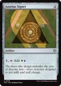 Azorius Signet - Magic: The Gathering Commander: Reality Fracture trading card
