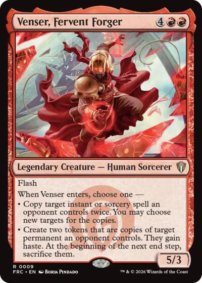 Venser, Fervent Forger from FRC #9, Magic: The Gathering card