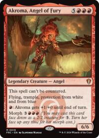 Akroma, Angel of Fury - Magic: The Gathering Commander: Reality Fracture trading card