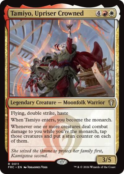 Tamiyo, Upriser Crowned from FRC #11, Magic: The Gathering card