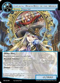 Laplacia, Demon-Doll in the Mirror (Full Art) - Force of Will The Quest of the Seven Keys trading card