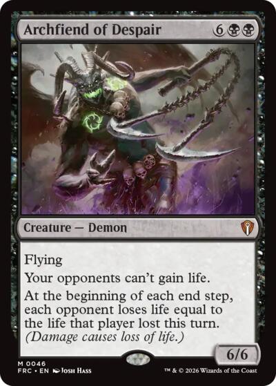 Archfiend of Despair from FRC #46, Magic: The Gathering card