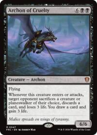 Archon of Cruelty - Magic: The Gathering Commander: Reality Fracture trading card