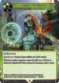 Magician of Outland - Force of Will The Quest of the Seven Keys trading card