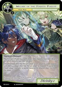 Melody of the Furious Pursuit - Force of Will The Quest of the Seven Keys trading card