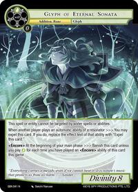Glyph of Eternal Sonata - Force of Will The Quest of the Seven Keys trading card