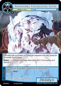 Imperishable Crystallizing Glyph - Force of Will The Quest of the Seven Keys trading card