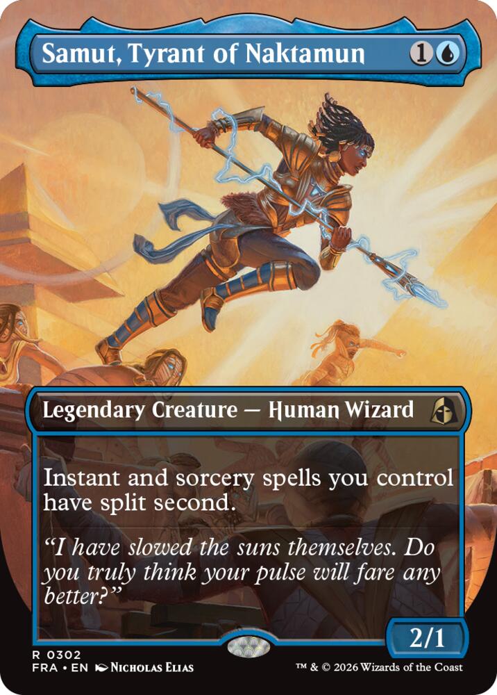 Samut, Tyrant of Naktamun (Borderless Foil)