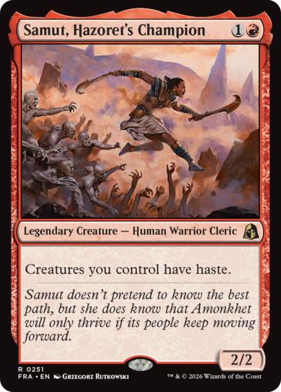 Samut, Hazoret's Champion from FRA #251, Magic: The Gathering card