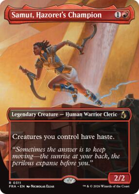 Samut, Hazorer's Champion (Borderless) #311 – Reality Fracture (Rare)