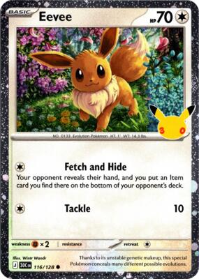 Eevee - 116/128 (30th Celebration) 116/128 — Blister Exclusives