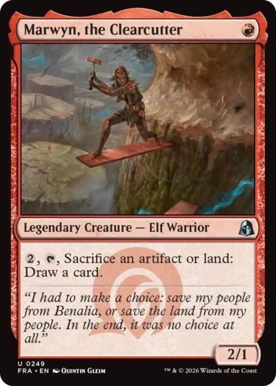 Marwyn, the Clearcutter FRA 249 Magic card