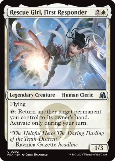 Rescue Girl, First Responder FRA 202 Magic card