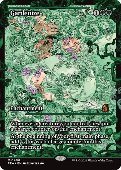 Gardenize (Showcase) from FRA #406, Magic: The Gathering card