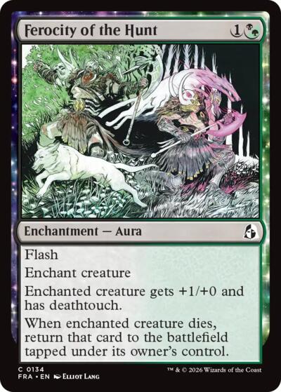 Ferocity of the Hunt from FRA #134, Magic: The Gathering card