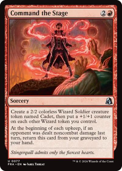 Command the Stage from FRA #77, Magic: The Gathering card