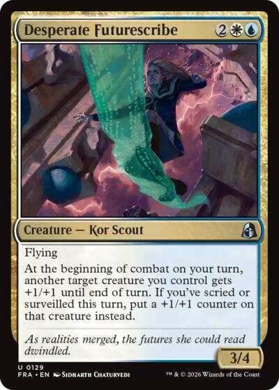 Desperate Futurescribe from FRA #129, Magic: The Gathering card