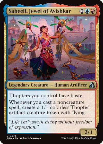 Saheeli, Jewel of Avishkar FRA 275 Magic card
