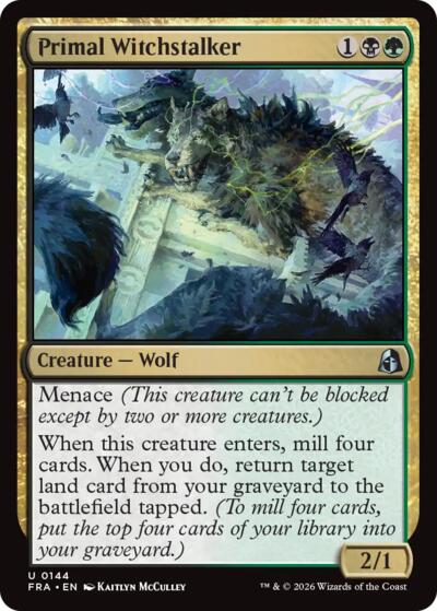 Primal Witchstalker from FRA #144, Magic: The Gathering card