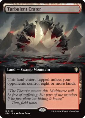 Turbulent Crater (Extended Art) 101 — Commander: Reality Fracture