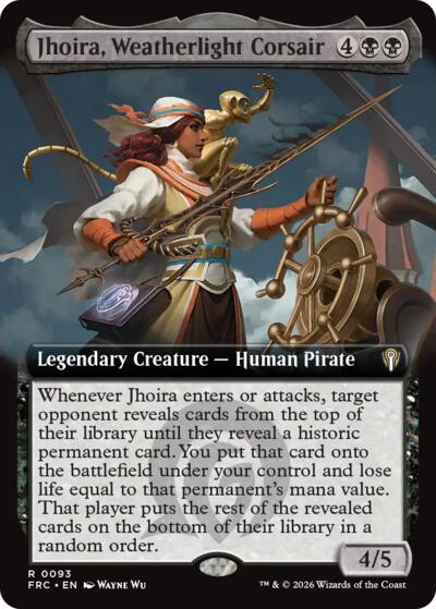 Jhoira, Weatherlight Corsair (Extended Art) from FRC #93, Magic: The Gathering card