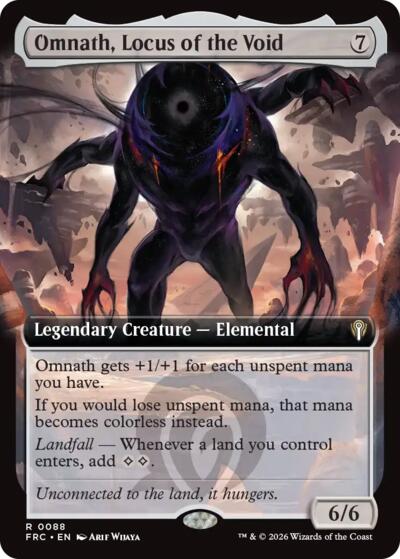 Omnath, Locus of the Void (Extended Art) from FRC #88, Magic: The Gathering card