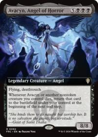 Avacyn, Angel of Horror (Extended Art) - Magic: The Gathering Commander: Reality Fracture trading card