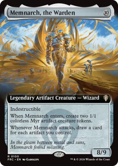 Memnarch, the Warden (Extended Art) from FRC #100, Magic: The Gathering card