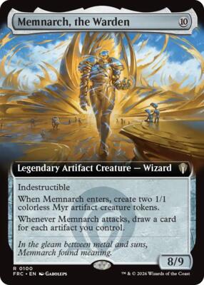 Memnarch, the Warden (Extended Art) #100 – Commander: Reality Fracture (Rare)