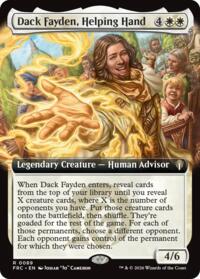 Dack Fayden, Helping Hand (Extended Art) - Magic: The Gathering Commander: Reality Fracture trading card