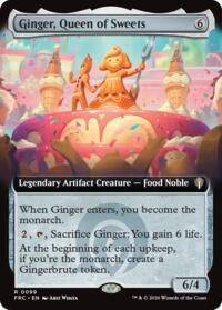 Ginger, Queen of Sweets (Extended Art) - Magic: The Gathering Commander: Reality Fracture trading card