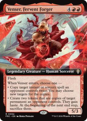 Venser, Fervent Forger (Extended Art) #94 – Commander: Reality Fracture (Rare)