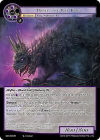 Dirsep, the Rat King - Force of Will The Quest of the Seven Keys trading card