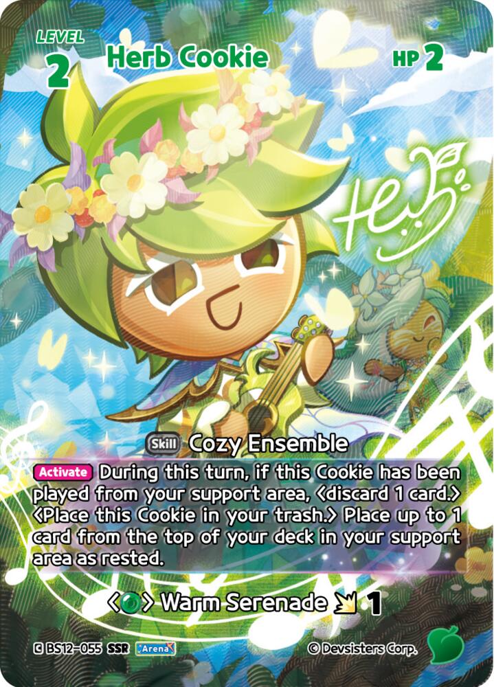 Herb Cookie (SSR) - Festival Arena - CookieRun: Braverse TCG