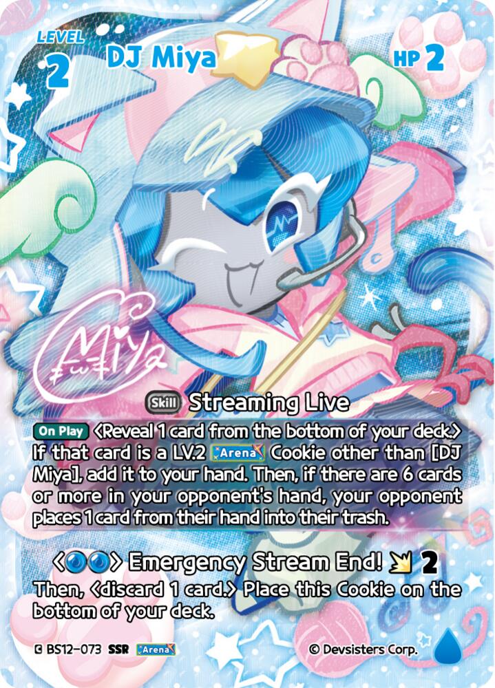 DJ Miya (SSR) - Festival Arena - CookieRun: Braverse TCG
