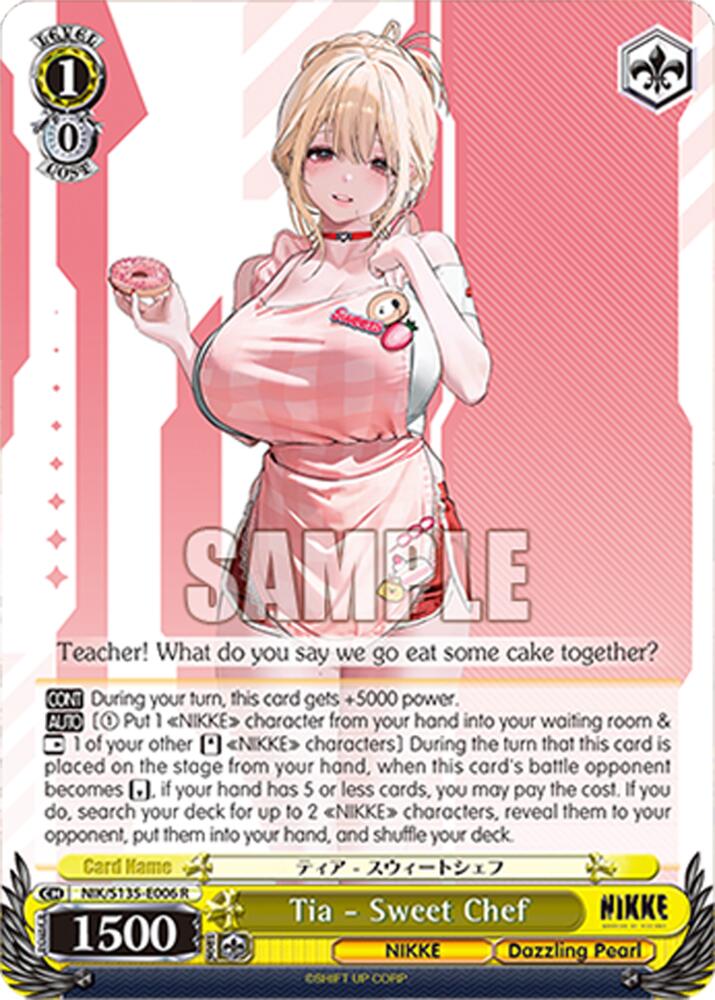 Tia - Sweet Chef (GODDESS OF VICTORY: NIKKE Vol.2) — Weiss Schwarz card