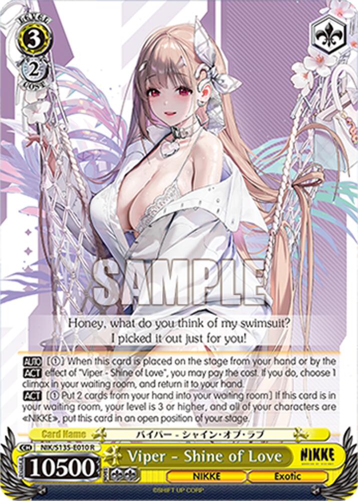 Viper - Shine of Love (GODDESS OF VICTORY: NIKKE Vol.2) — Weiss Schwarz card