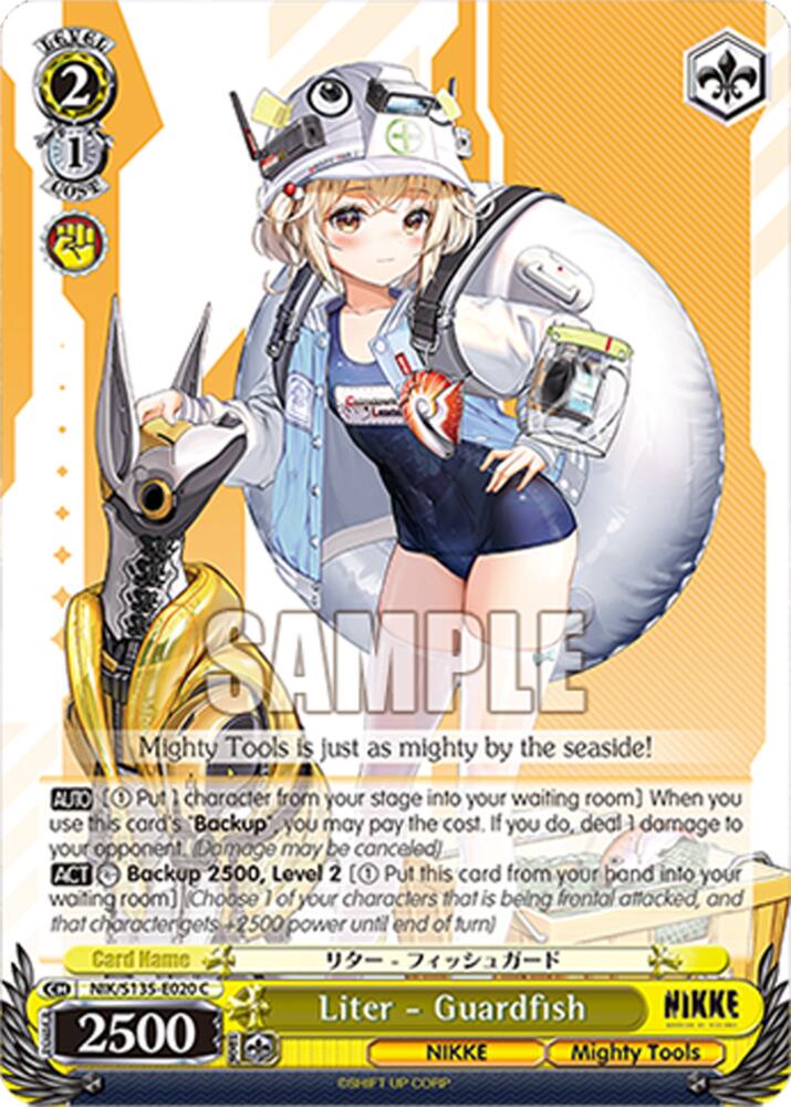 Liter - Guardfish (GODDESS OF VICTORY: NIKKE Vol.2) — Weiss Schwarz card
