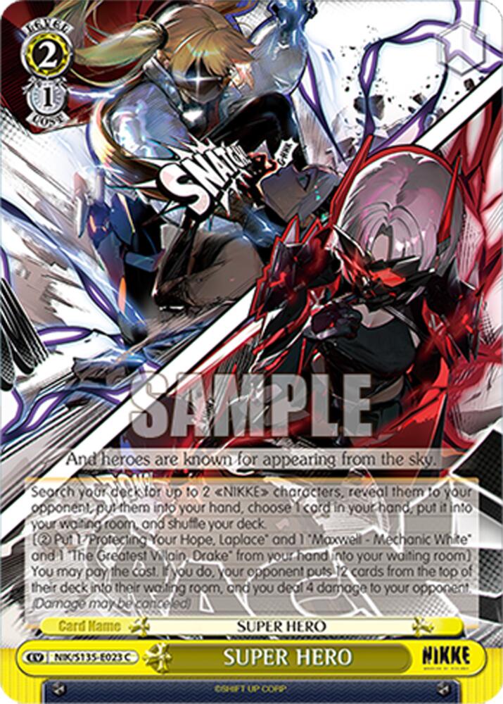 SUPER HERO (GODDESS OF VICTORY: NIKKE Vol.2) — Weiss Schwarz card