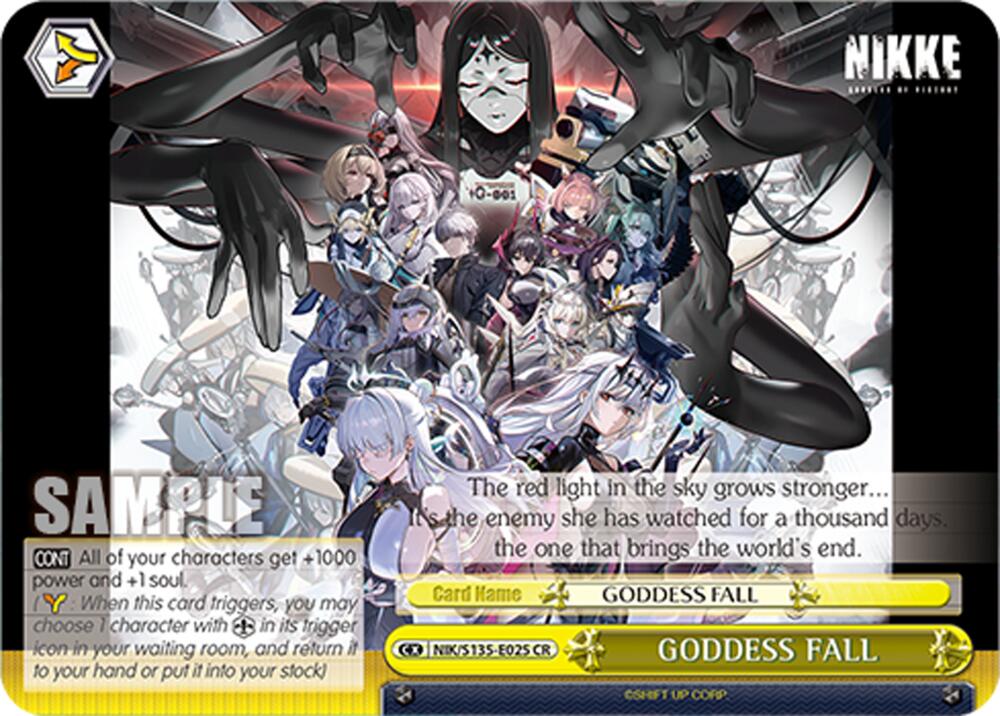 GODDESS FALL (GODDESS OF VICTORY: NIKKE Vol.2) — Weiss Schwarz card