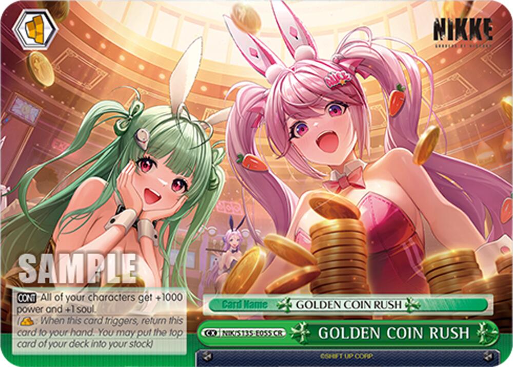 GOLDEN COIN RUSH (GODDESS OF VICTORY: NIKKE Vol.2) — Weiss Schwarz card