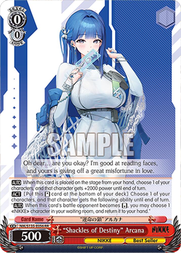 "Shackles of Destiny" Arcana (GODDESS OF VICTORY: NIKKE Vol.2) — Weiss Schwarz card