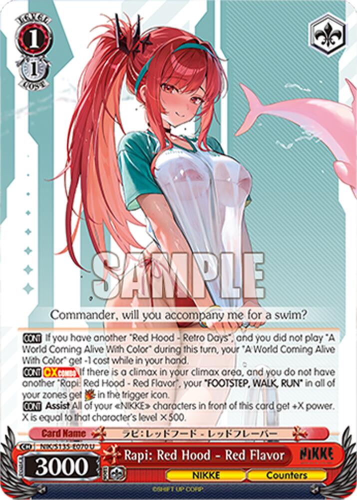 Rapi: Red Hood - Red Flavor (GODDESS OF VICTORY: NIKKE Vol.2) — Weiss Schwarz card