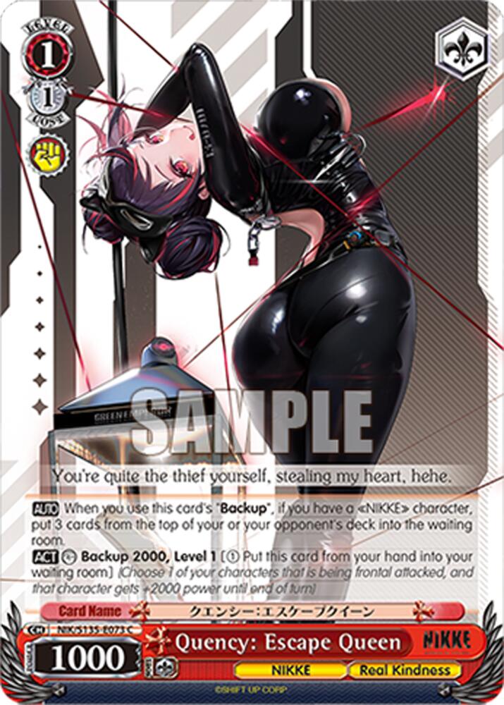Quency: Escape Queen (GODDESS OF VICTORY: NIKKE Vol.2) — Weiss Schwarz card