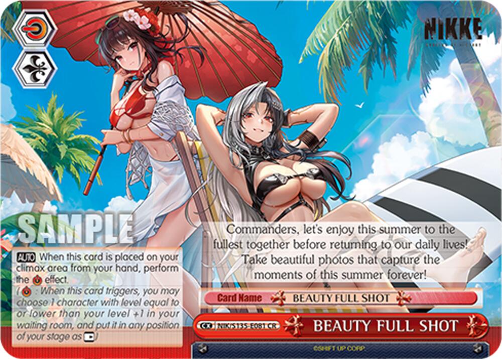 BEAUTY FULL SHOT (GODDESS OF VICTORY: NIKKE Vol.2) — Weiss Schwarz card