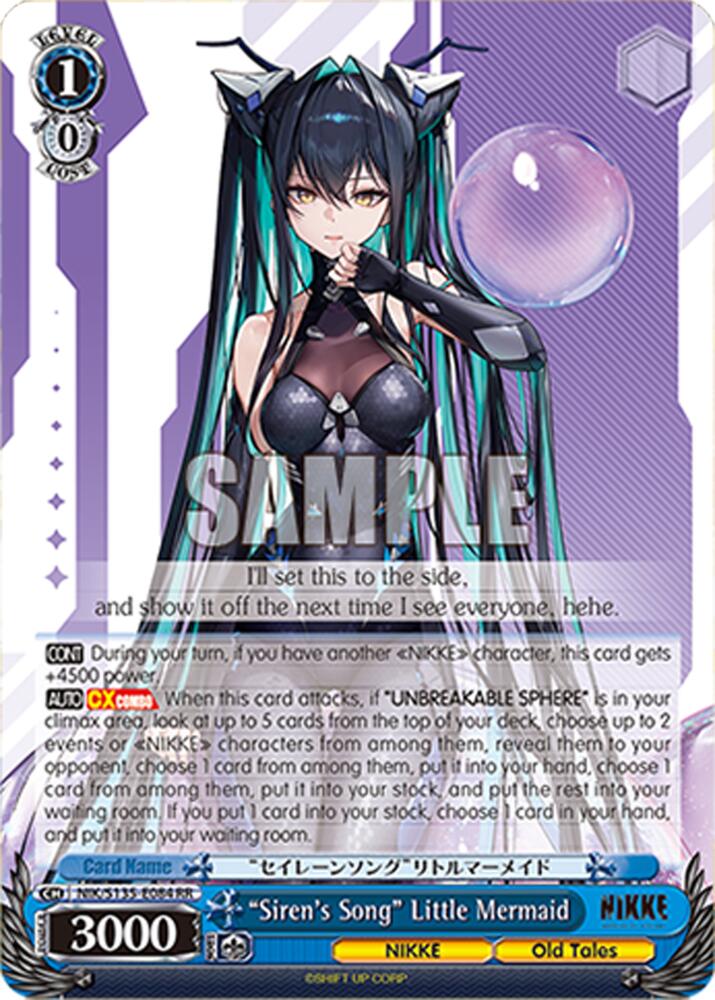 "Siren's Song" Little Mermaid (GODDESS OF VICTORY: NIKKE Vol.2) — Weiss Schwarz card
